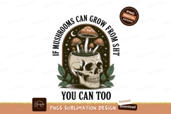 Skull mushrooms growing in skull nature growth Product Image 1