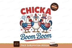 Patriotic Chickens Fireworks Celebration american flag Product Image 1