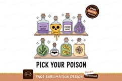 Potion Bottles With Witchy Symbols brew faerie Product Image 1