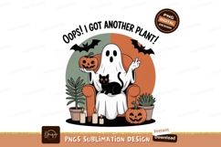 Ghost cat pumpkin Halloween image Product Image 1