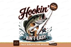 Jumping bass fishing rod water splash image Product Image 1