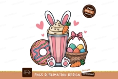 Easter bunny drink donut basket eggs image Product Image 1