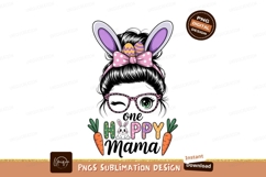 Easter bunny girl messy bun image Product Image 1
