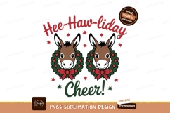 Donkey Holiday Wreath Cheer festive Product Image 1