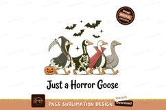 Halloween geese parade with costumes skeleton grim Product Image 1