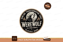 Format: Title: Wolf howling under full moon forest Product Image 1