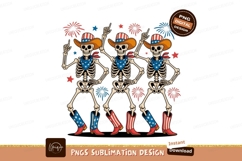 Dancing skeletons patriotic celebration fireworks Product Image 1