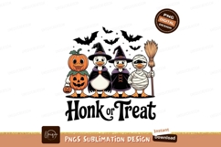 Halloween ducks dressed as pumpkin witch mummy image Product Image 1