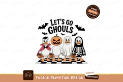 Cute ducks dressed for Halloween costumes pumpkin Product Image 1