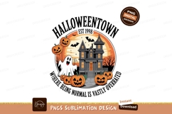 Spooky haunted house ghost pumpkins bats halloween Product Image 1