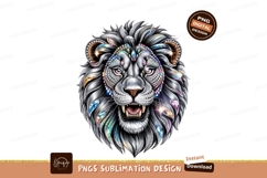 Jeweled Lion Head Digital Art Sublimation Png Product Image 1