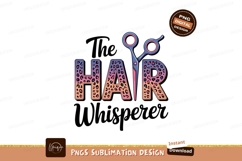 Hairdresser Scissors Leopard Print Letters image Product Image 1