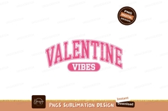 Valentine Vibes Pink Text holiday Product Image 1