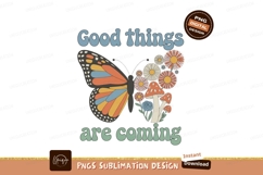 Butterfly flowers mushrooms text good Product Image 1