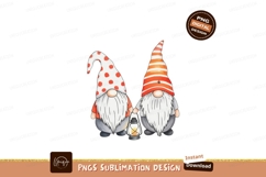 Two gnomes holding hands with lantern image Product Image 1