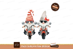 Gnomes riding motorcycles white Product Image 1