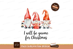 Festive gnomes holding gifts and lights christmas holiday Product Image 1