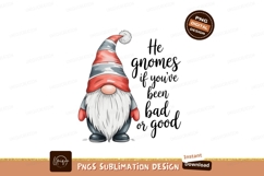 Striped Hat Gnome white Product Image 1