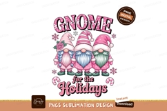Pink Gnomes Festive Holiday Design winter Product Image 1