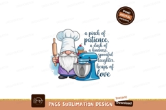 Baking gnome with mixer and cupcake baker chef Product Image 1
