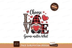 Gnome holding heart with love letters valentine Product Image 1