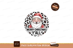 Jolly Santa Claus with Leopard Print Christmas holiday Product Image 1