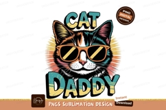 Cool Cat Daddy Graphic Sublimation Png Product Image 1