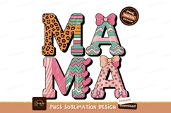 Retro Mama Design Cute Sublimation Png Product Image 1