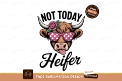 Highland Cow Pink Polka Dot Sunglasses Rose heifer Product Image 1