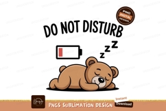 Sleeping Teddy Bear Low Battery cute cartoon Product Image 1