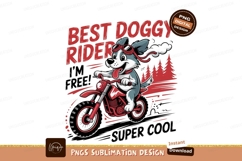 Doggy motorcycle rider with goggles image Product Image 1