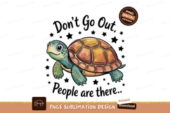 Cute turtle with quote animal cartoon Product Image 1