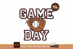 Baseball game day glove and ball image Product Image 1