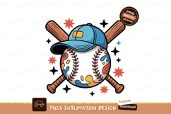 Baseball cap bats stars blue Product Image 1