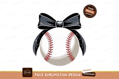 Baseball bow decoration sport stitching Product Image 1