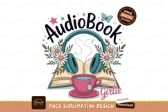 Teal headphones tea book daisies audiobook Product Image 1