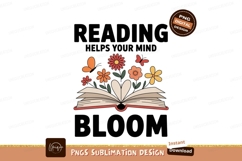 Open book with blooming flowers and butterflies reading Product Image 1