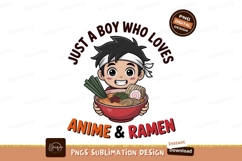 Format: Title: Anime boy loves ramen food noodles Product Image 1