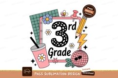 Retro school supplies and disco ball image Product Image 1