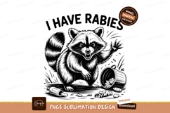 Raccoon rabies trash can animal Product Image 1