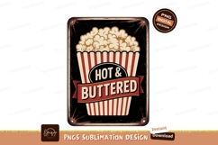 Popcorn bucket with hot buttered text snack Product Image 1