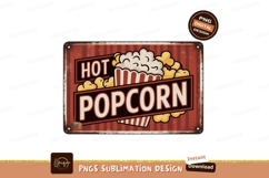 Hot popcorn snack sign food movie Product Image 1