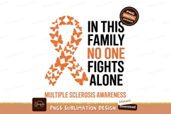 Orange butterflies awareness ribbon multiple Product Image 1