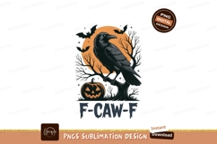 Raven pumpkin bats moon halloween crow Product Image 1