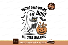 Ghost Cat Halloween Candy Pumpkin image Product Image 1