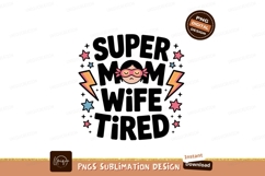 Super tired superhero girl mask stars Product Image 1