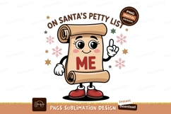 Festive scroll character with festive decorations christmas Product Image 1