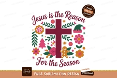 Jesus Reason Season Festive Cross Gingerbread image Product Image 1