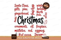 Christmas words festive holiday celebration Santa Product Image 1
