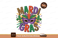 Mardi Gras mask feathers fleur de lis purple green Product Image 1